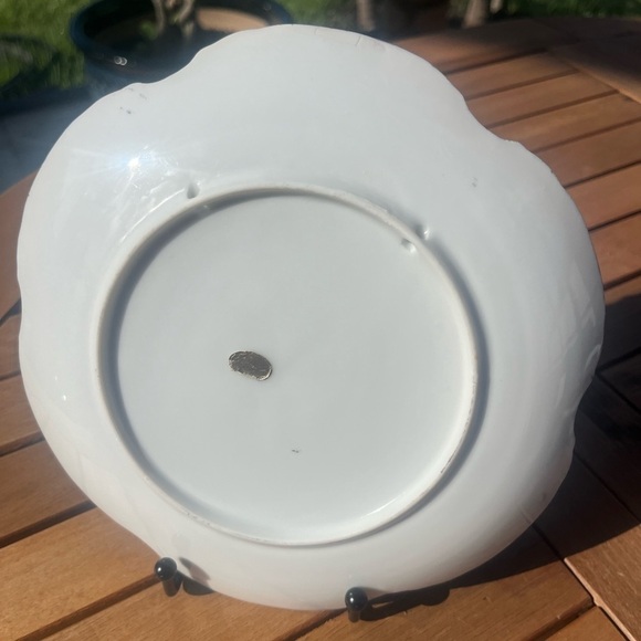 Vintage Lipper and Mann Creations Floral Rose Plate JAPAN - Picture 7 of 8